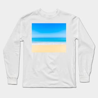 Turquoise Blue Ocean Waves Long Sleeve T-Shirt